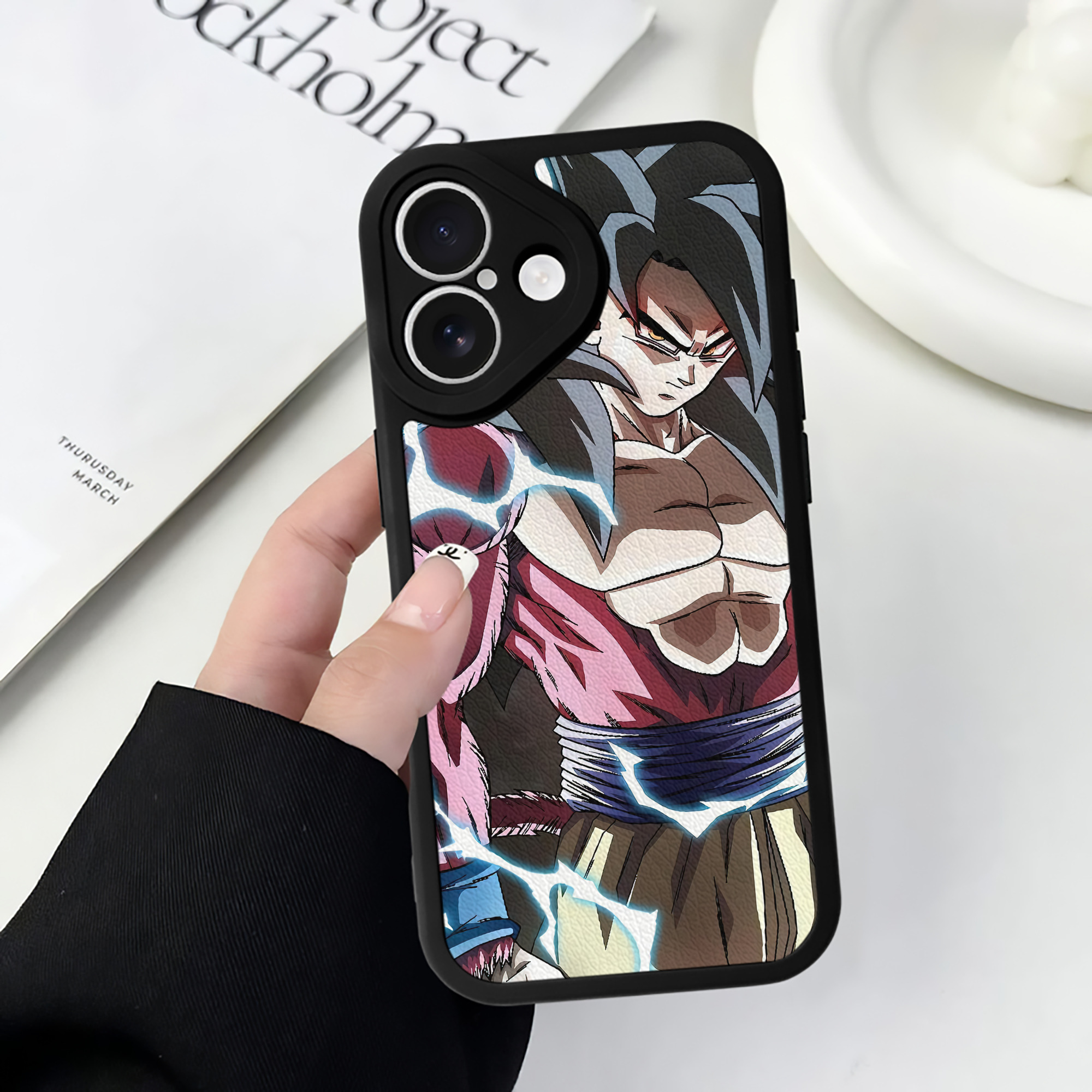 （画像用） ドラゴンボール DRAGON BALL 【iPhone 16シリーズ対応】シリコンスマホケース（レザー調） 材質：シリコン